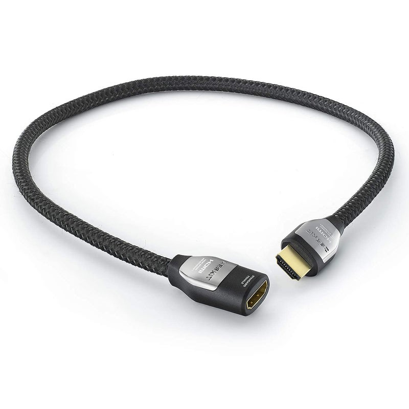 Zeskit Cinema Plus 4K 1.5ft Male to Female High Speed HDMI Extension Cable 22.28Gbps Compatible with 4K 60Hz Dolby Vision HDR ARC HDCP 2.2 Roku Fire TV Stick Xbox PS4 Pro Apple TV LG Sony Samsung - Image 5